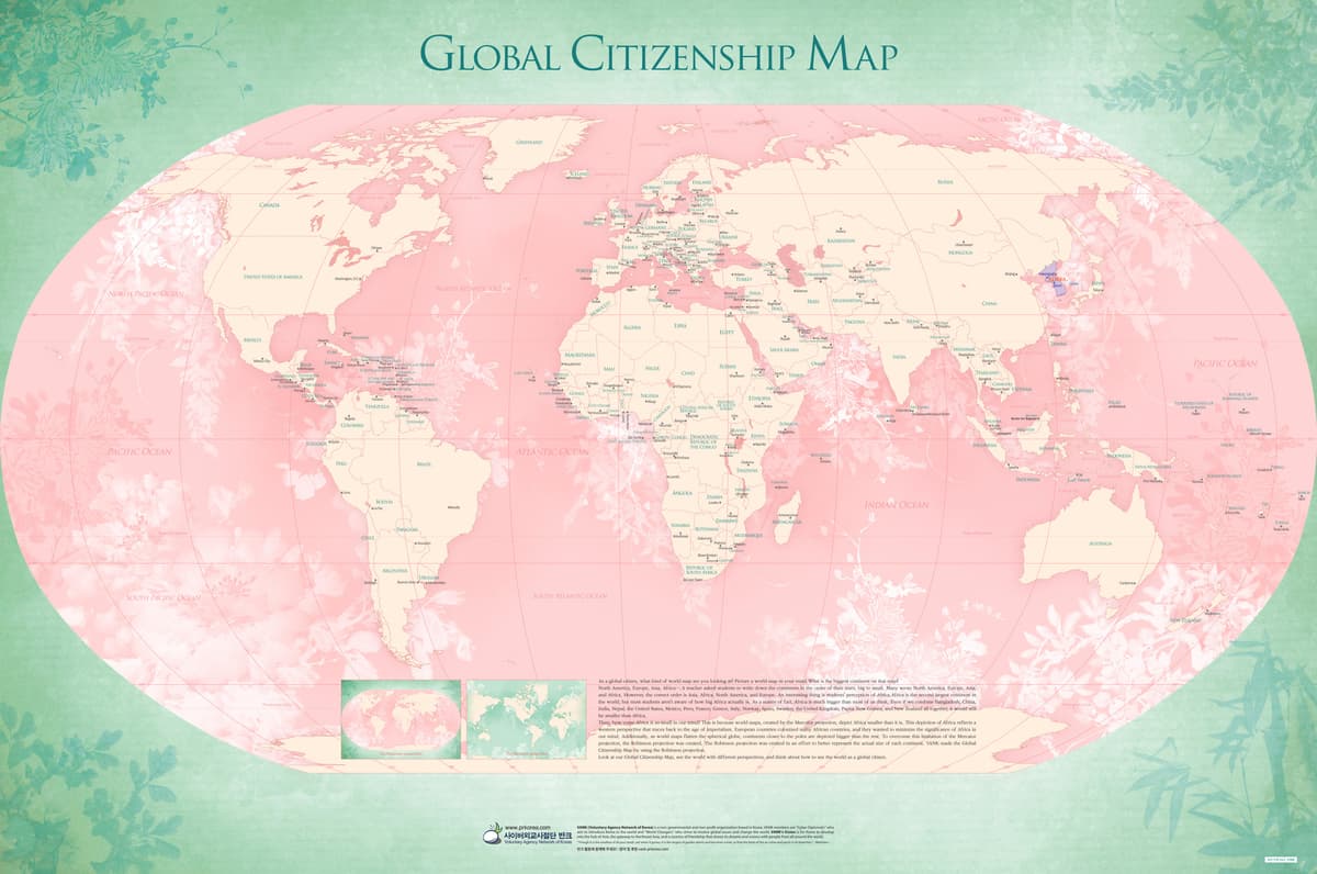 Robinson World Map (2016). The Robinson World Map (Global Citizen Map) is a promotional material that corrects our…